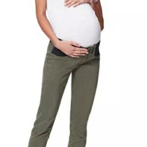 NWT Good American Good Mama Olive Maternity Jeans